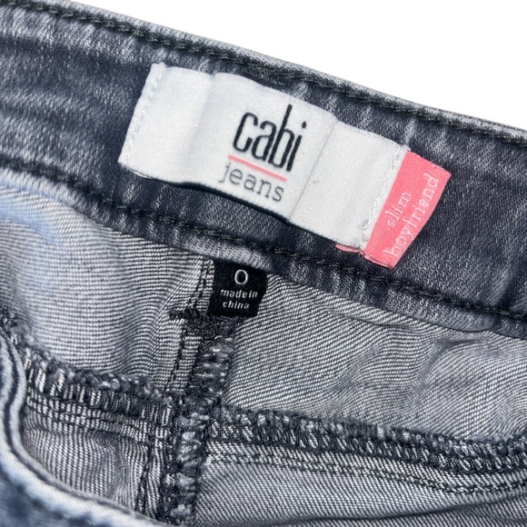 CAbi Gray Slim Boyfriend Celeste Stretch Denim Jeans 3191 - Picture 4 of 12